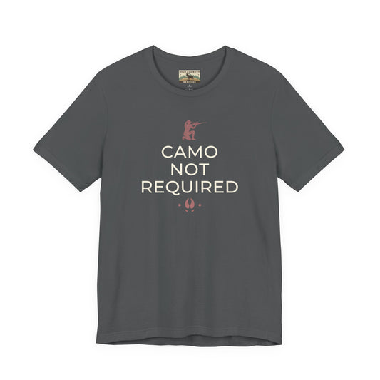 Camo not required t-shirt