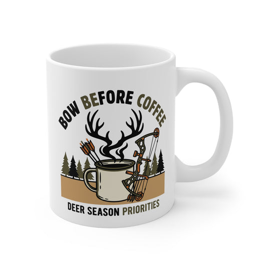 Bow Before Coffee 11oz Ceramic Mug
