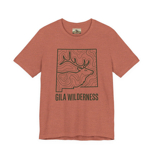 Gila Wilderness Elk inside state T-shirt