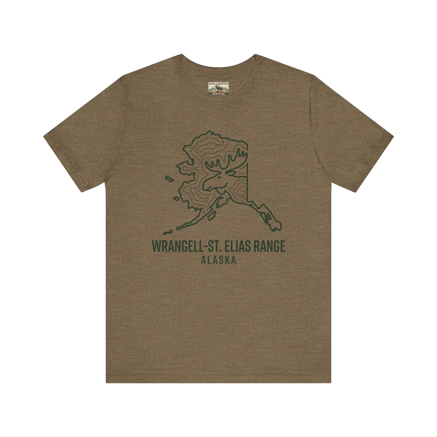 Sate of Alaska with moose head T-shirt