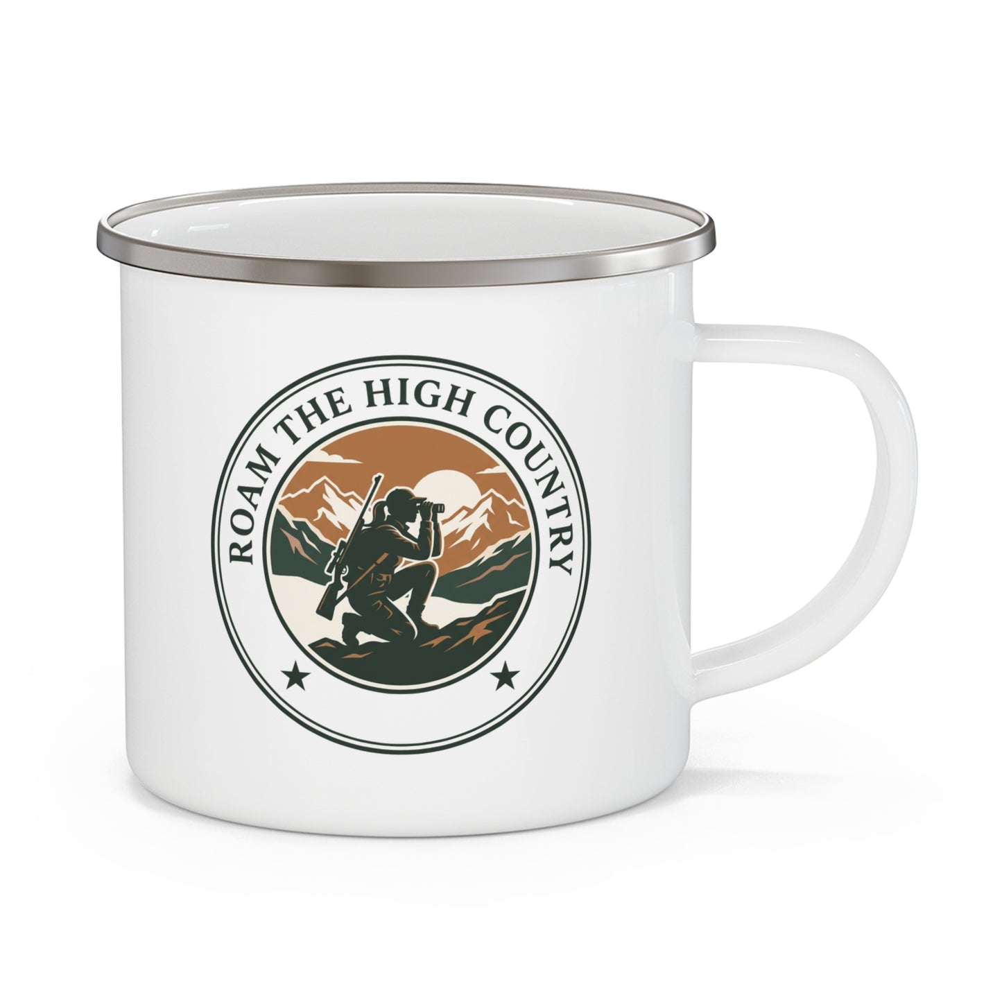Roam the high country 12oz Enamel Mug