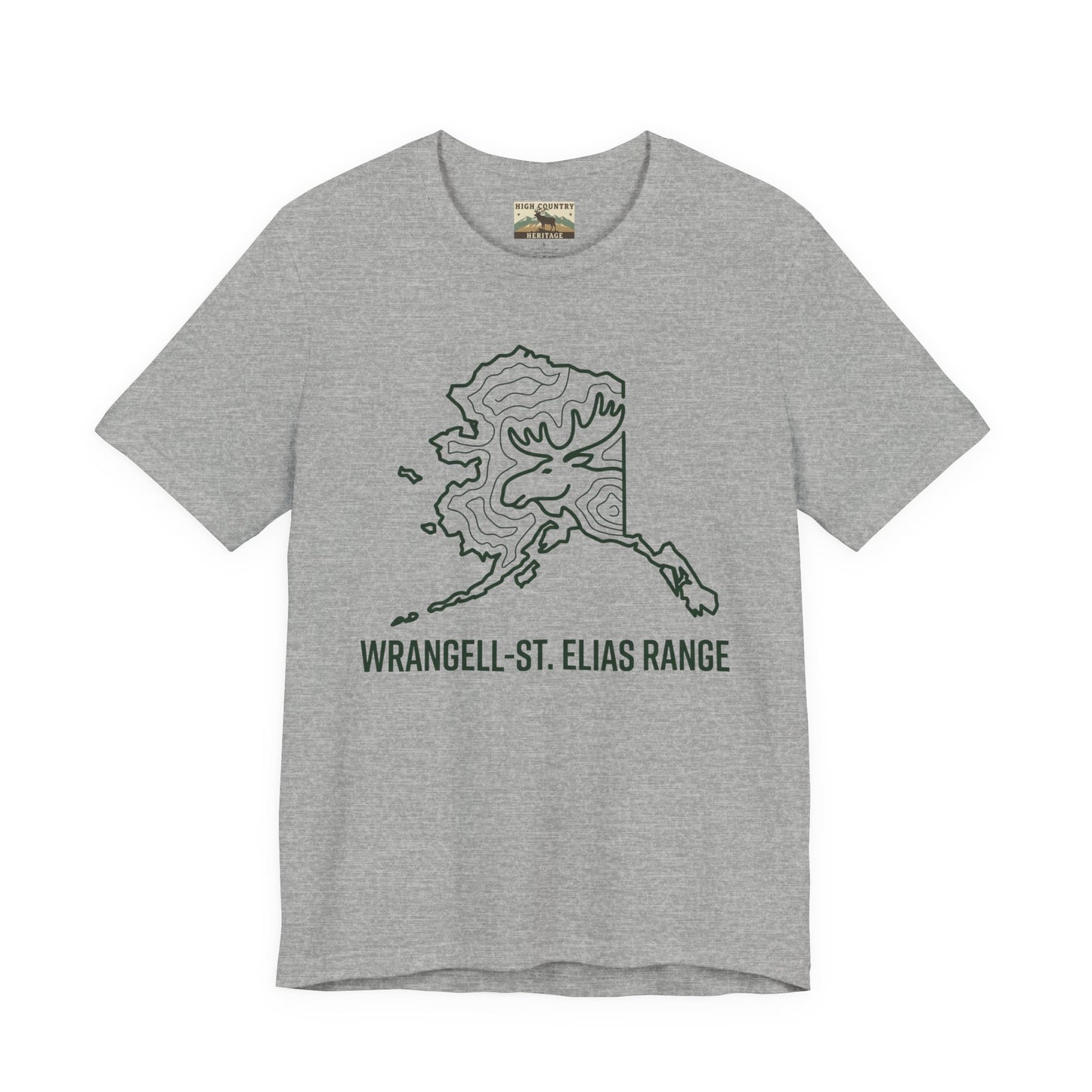 Sate of Alaska with moose head T-shirt