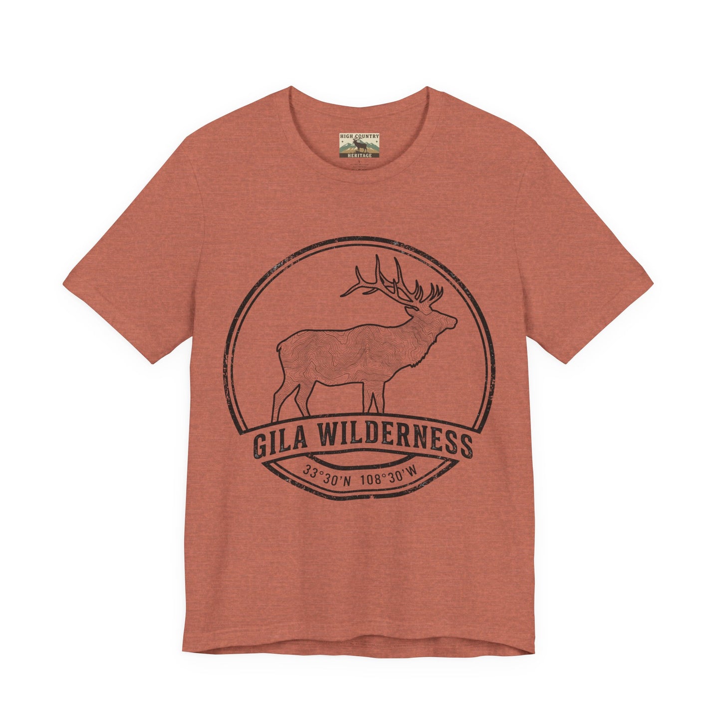 Gila Wilderness Elk T-shirt with coordinates