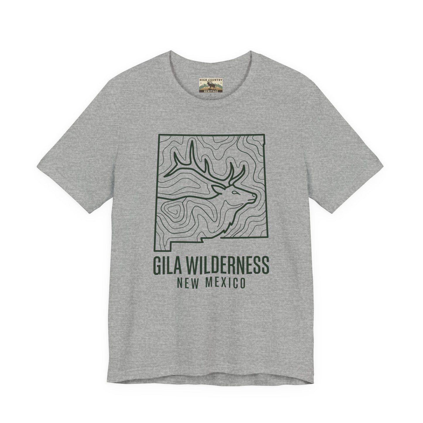 Gila Wilderness Elk inside state T-shirt