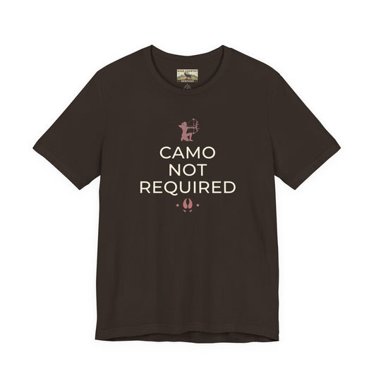 Camo not required t-shirt