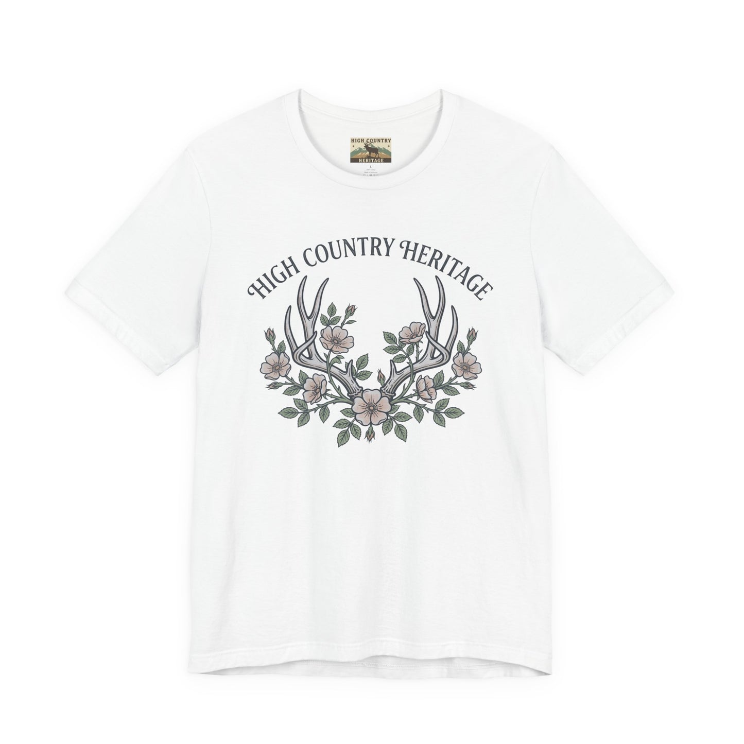 Antlers and flowers t-shirt