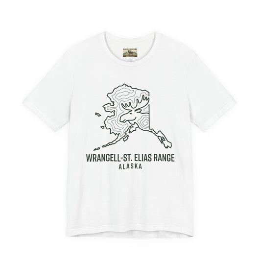 Sate of Alaska with moose head T-shirt