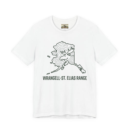 Sate of Alaska with moose head T-shirt