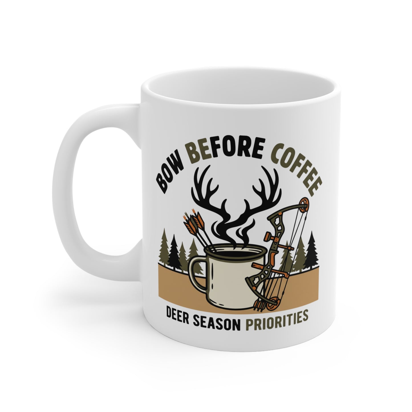Bow Before Coffee 11oz Ceramic Mug