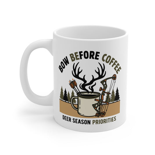 Bow Before Coffee 11oz Ceramic Mug