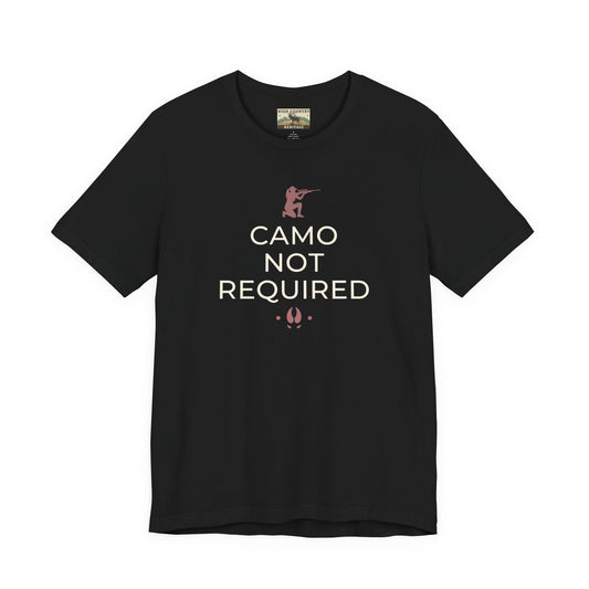 Camo not required t-shirt