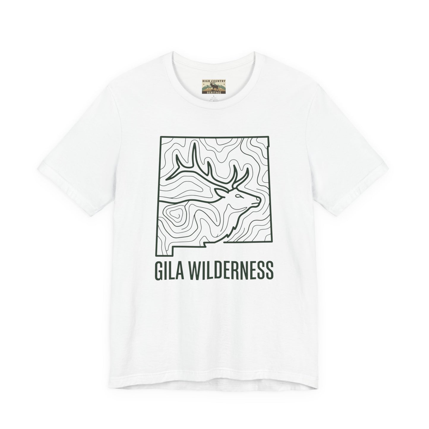Gila Wilderness Elk inside state T-shirt