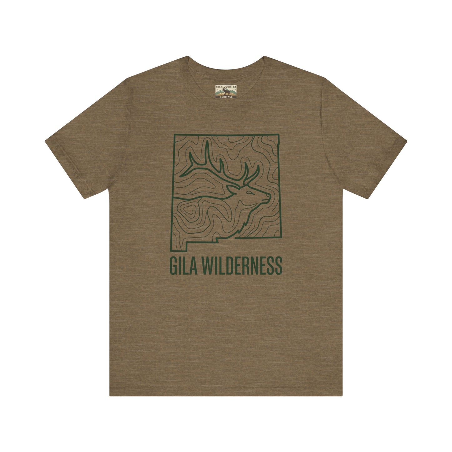 Gila Wilderness Elk inside state T-shirt