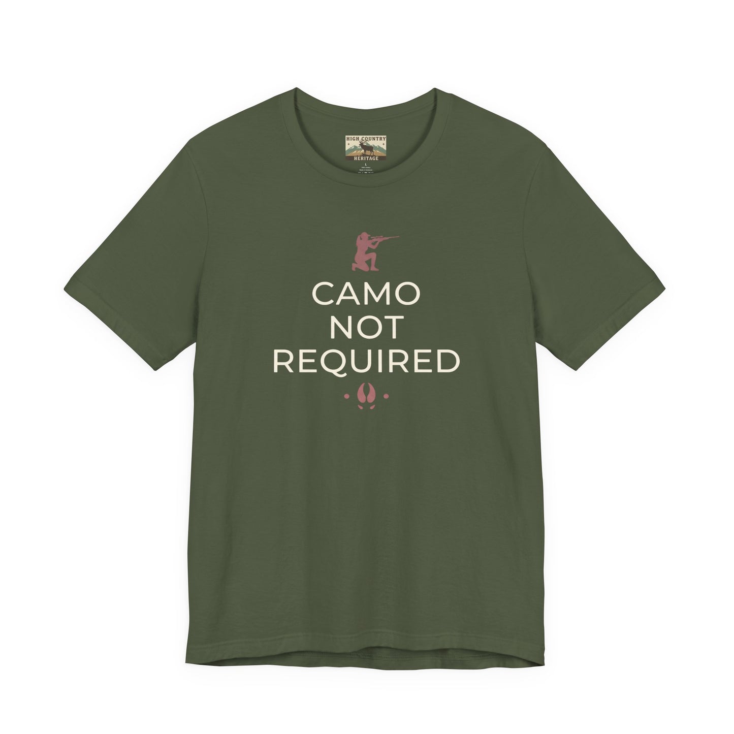 Camo not required t-shirt
