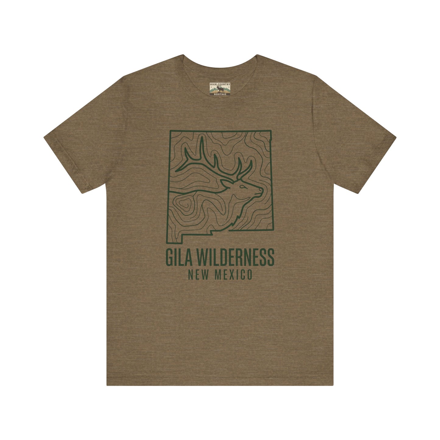 Gila Wilderness Elk inside state T-shirt