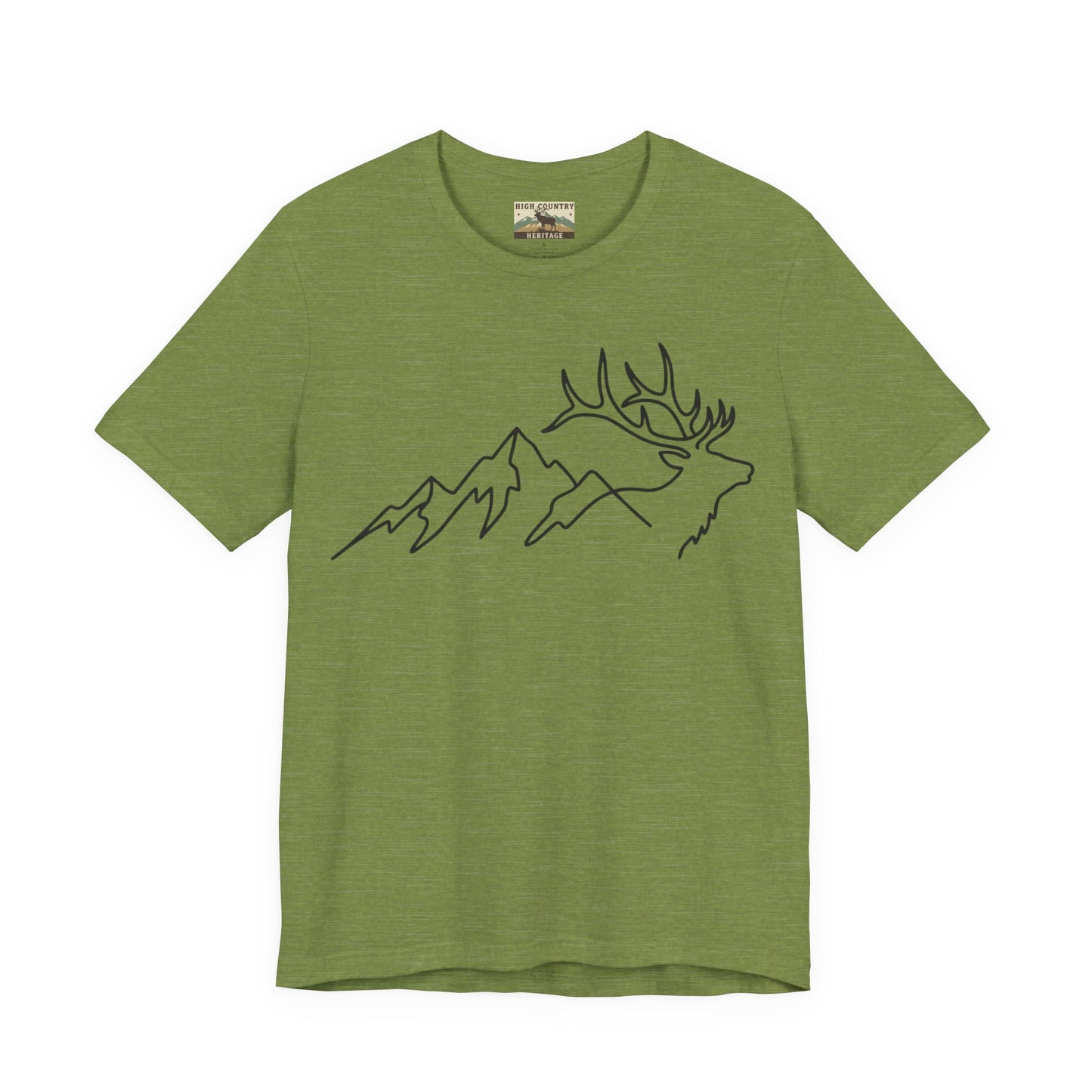 Mountain and elk lines t-shirt