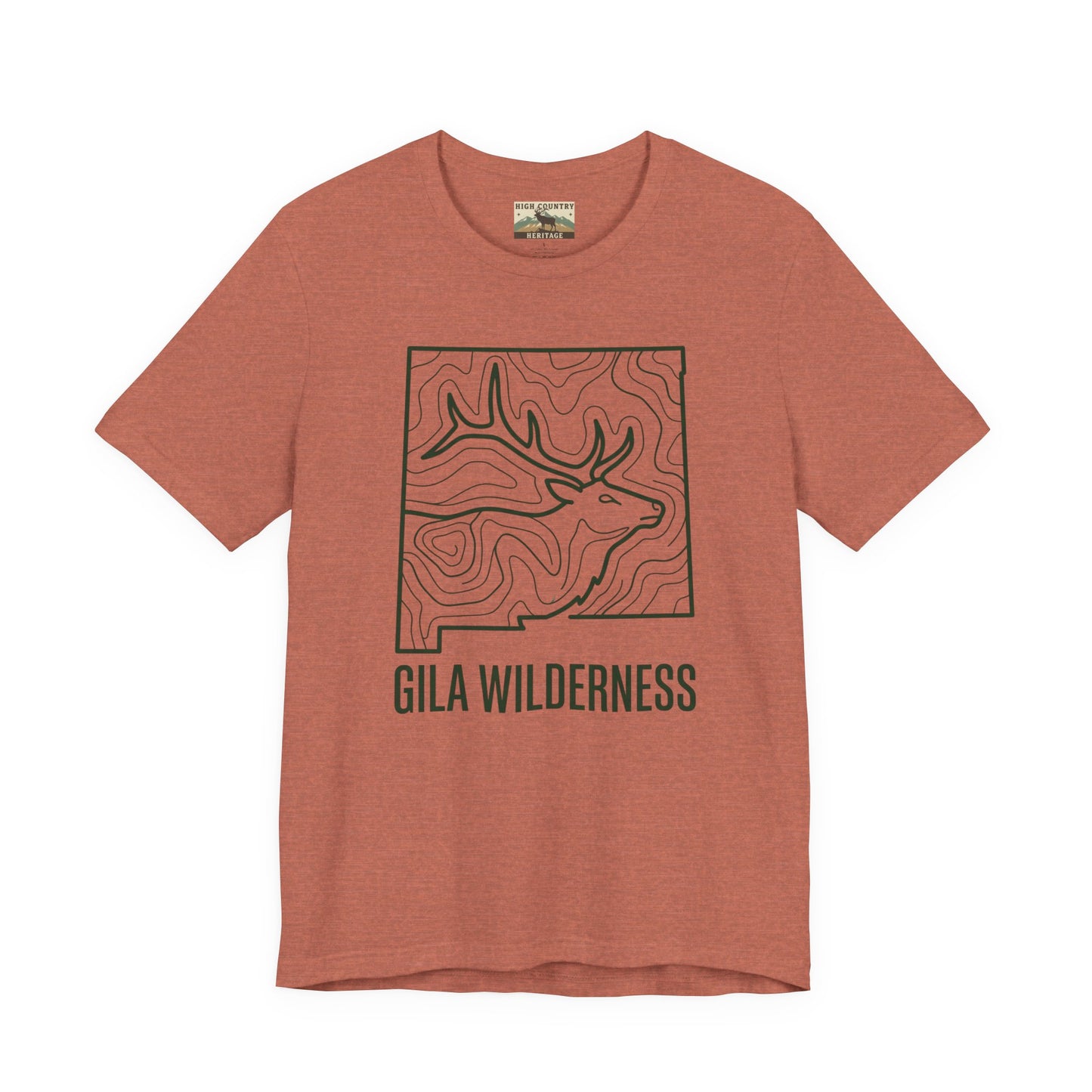 Gila Wilderness Elk inside state T-shirt