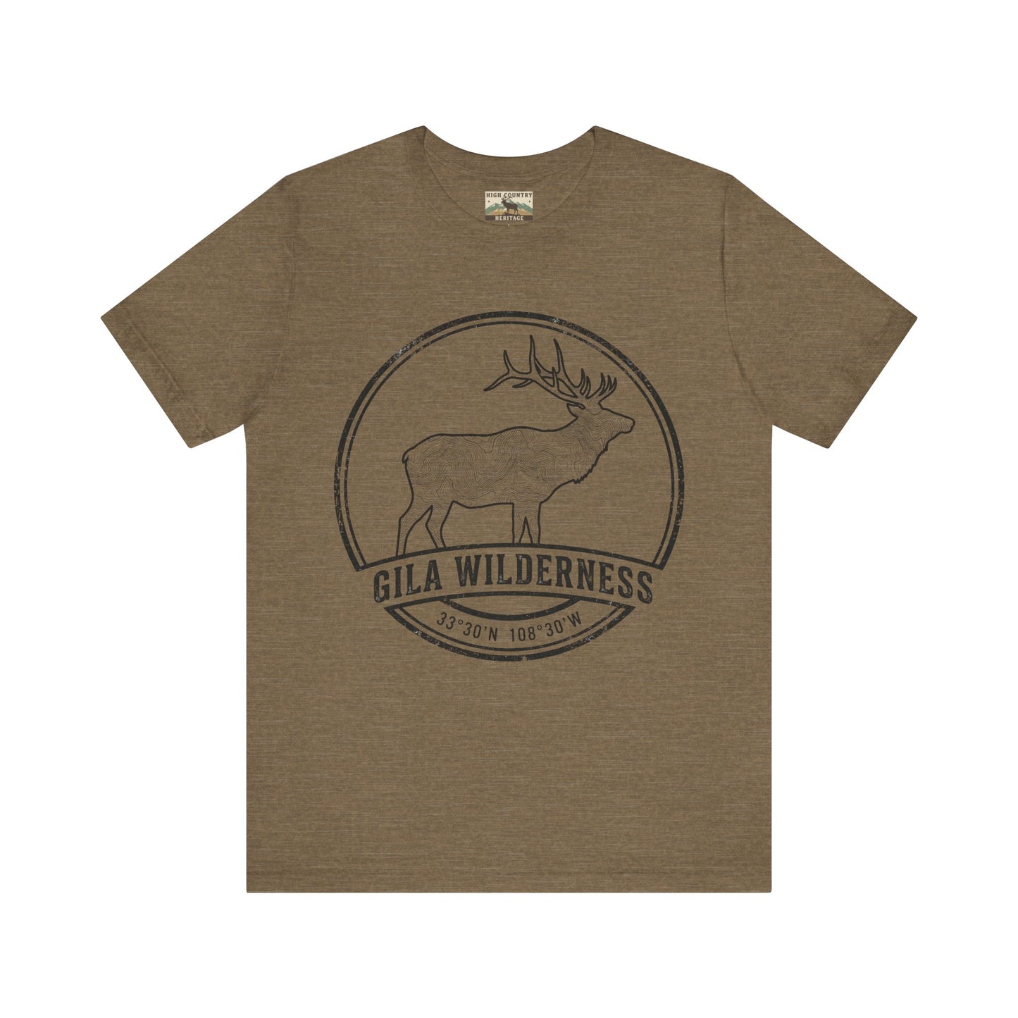 Gila Wilderness Elk T-shirt with coordinates