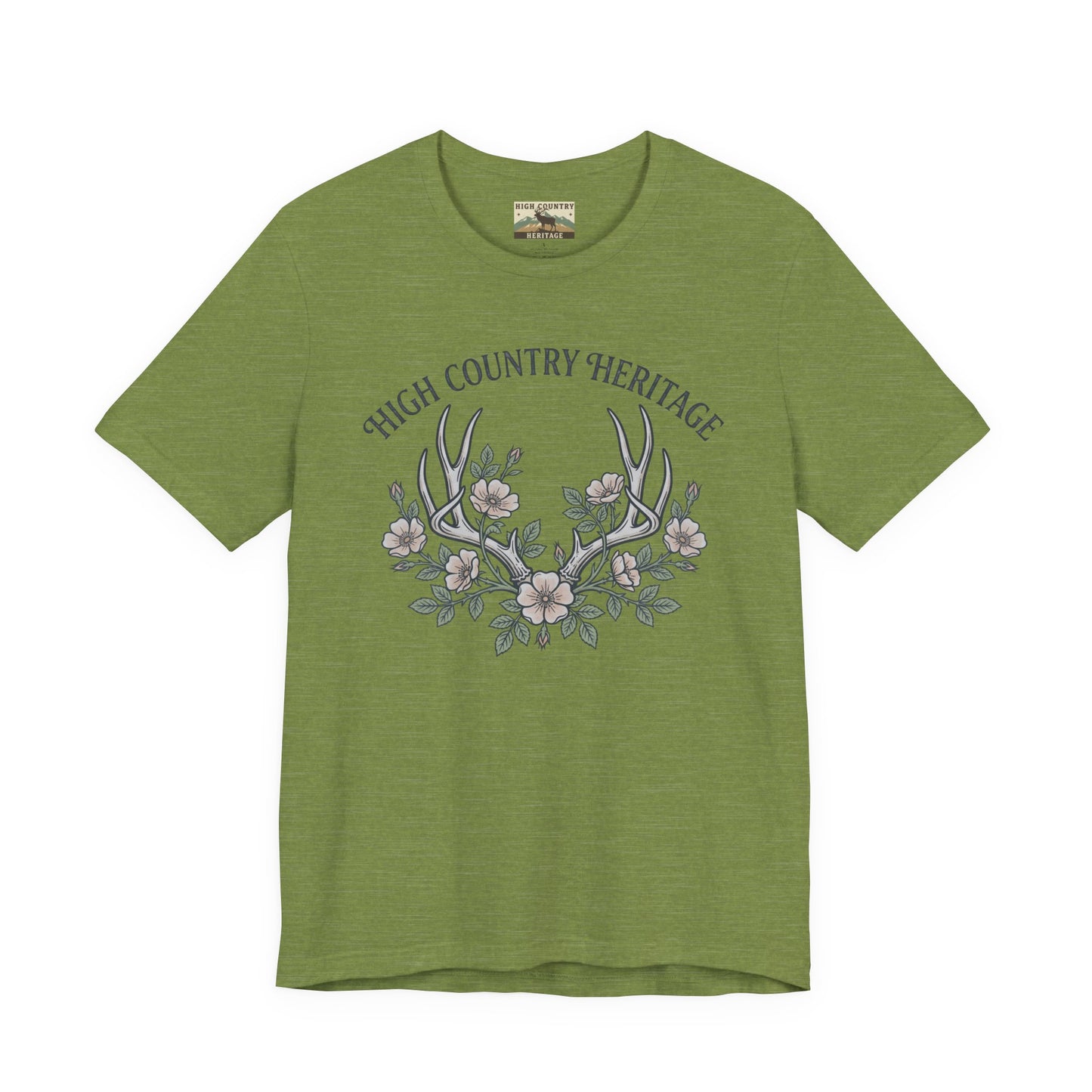 Antlers and flowers t-shirt