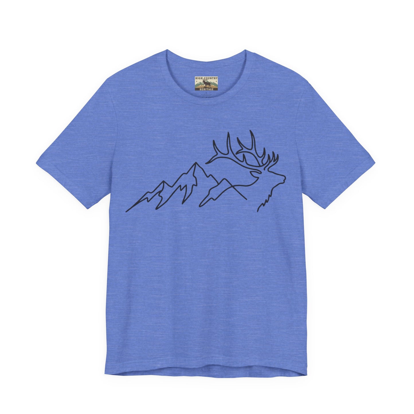 Mountain and elk lines t-shirt
