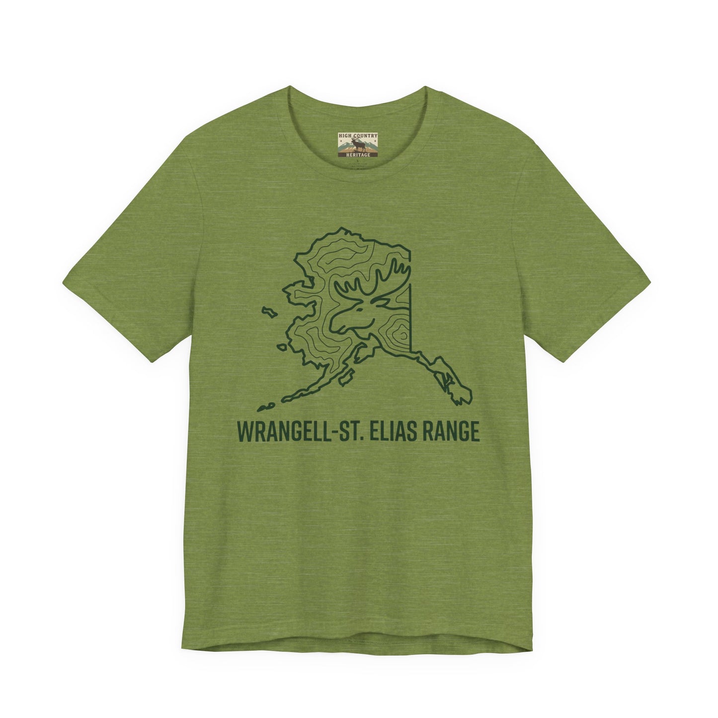 Sate of Alaska with moose head T-shirt
