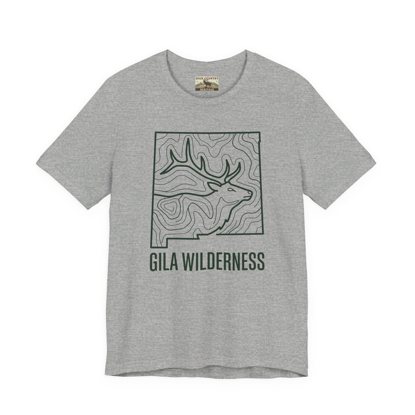 Gila Wilderness Elk inside state T-shirt