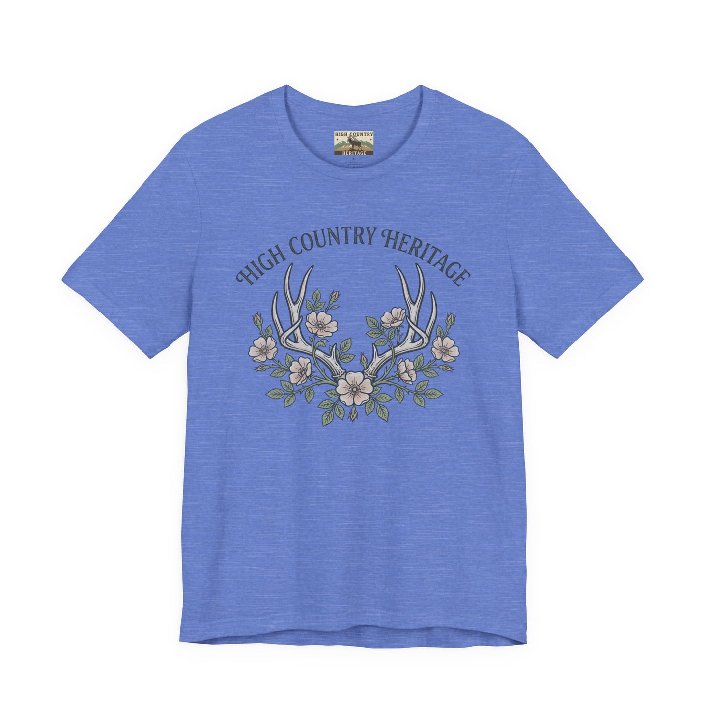 Antlers and flowers t-shirt