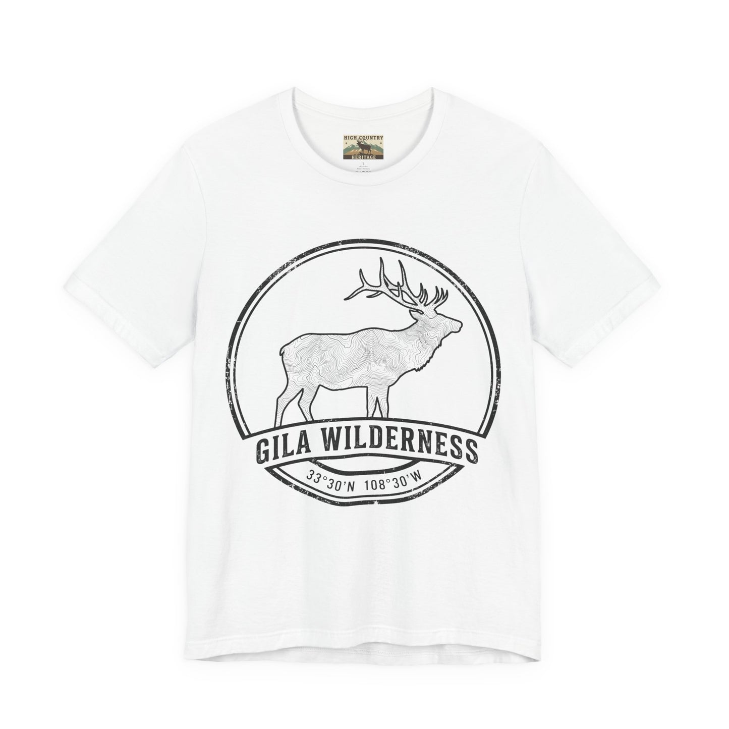 Gila Wilderness Elk T-shirt with coordinates