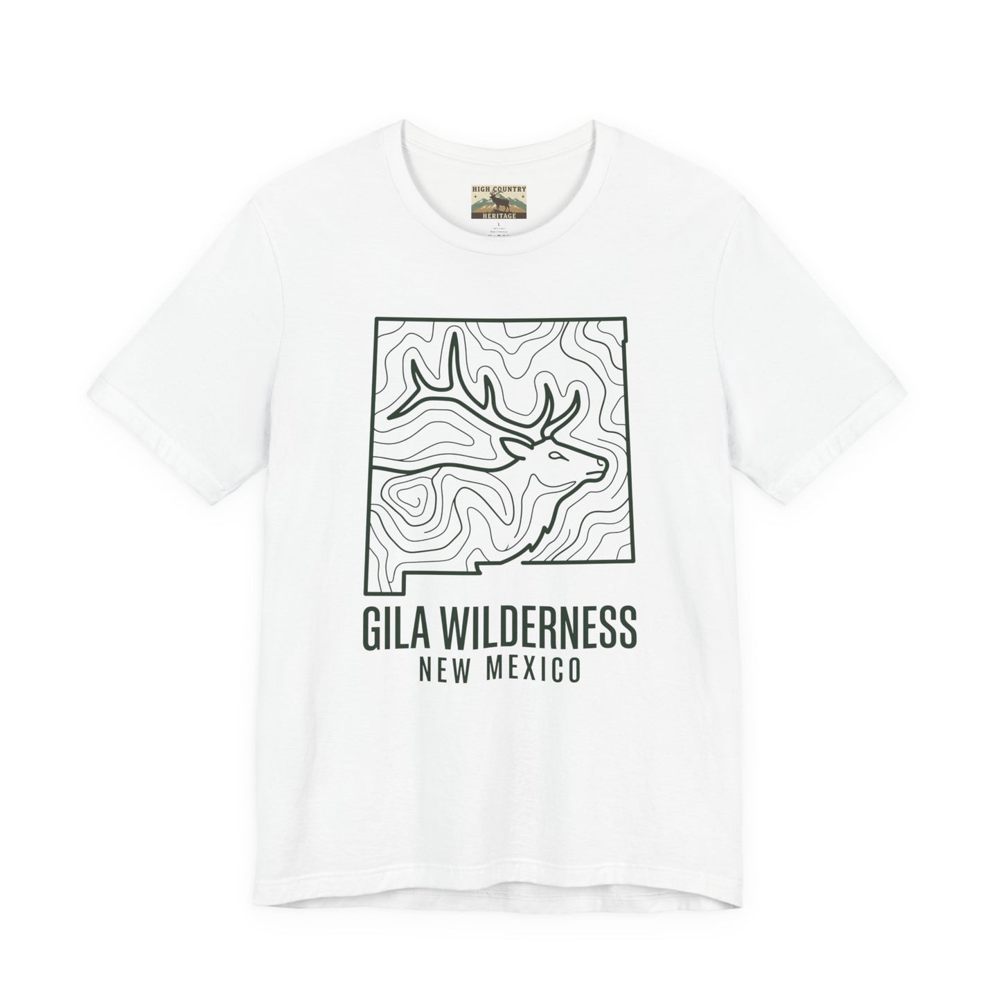 Gila Wilderness Elk inside state T-shirt