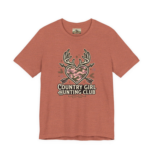 Country girl hunting club t-shirt