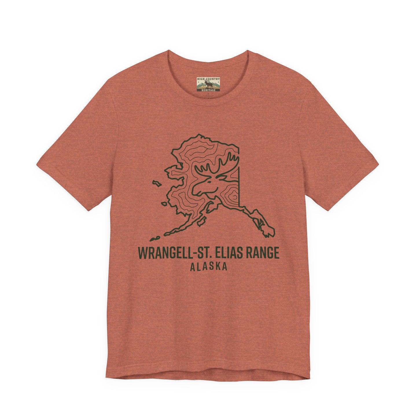 Sate of Alaska with moose head T-shirt