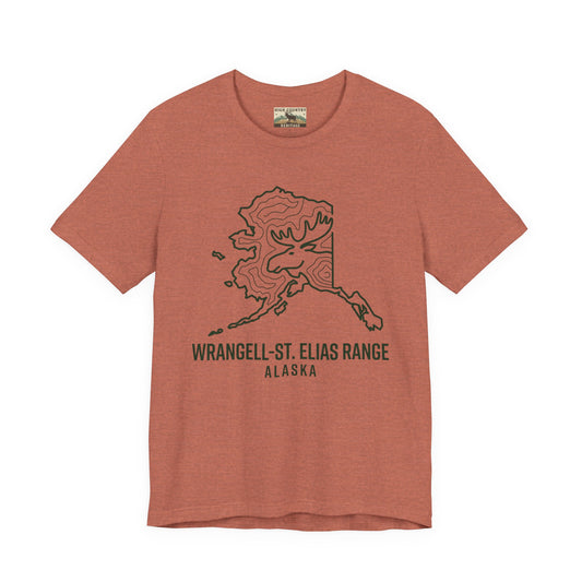 Sate of Alaska with moose head T-shirt