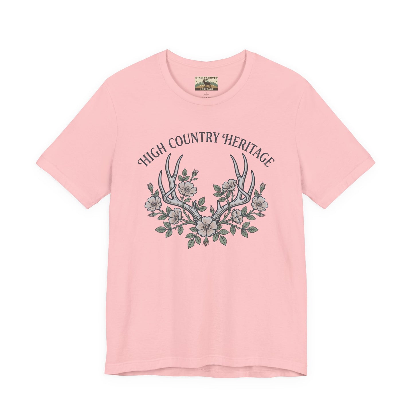 Antlers and flowers t-shirt