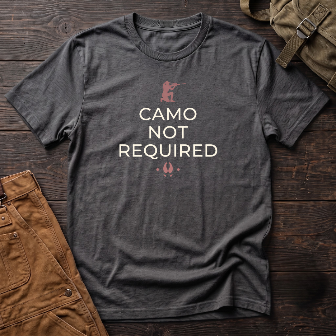 Camo not required t-shirt