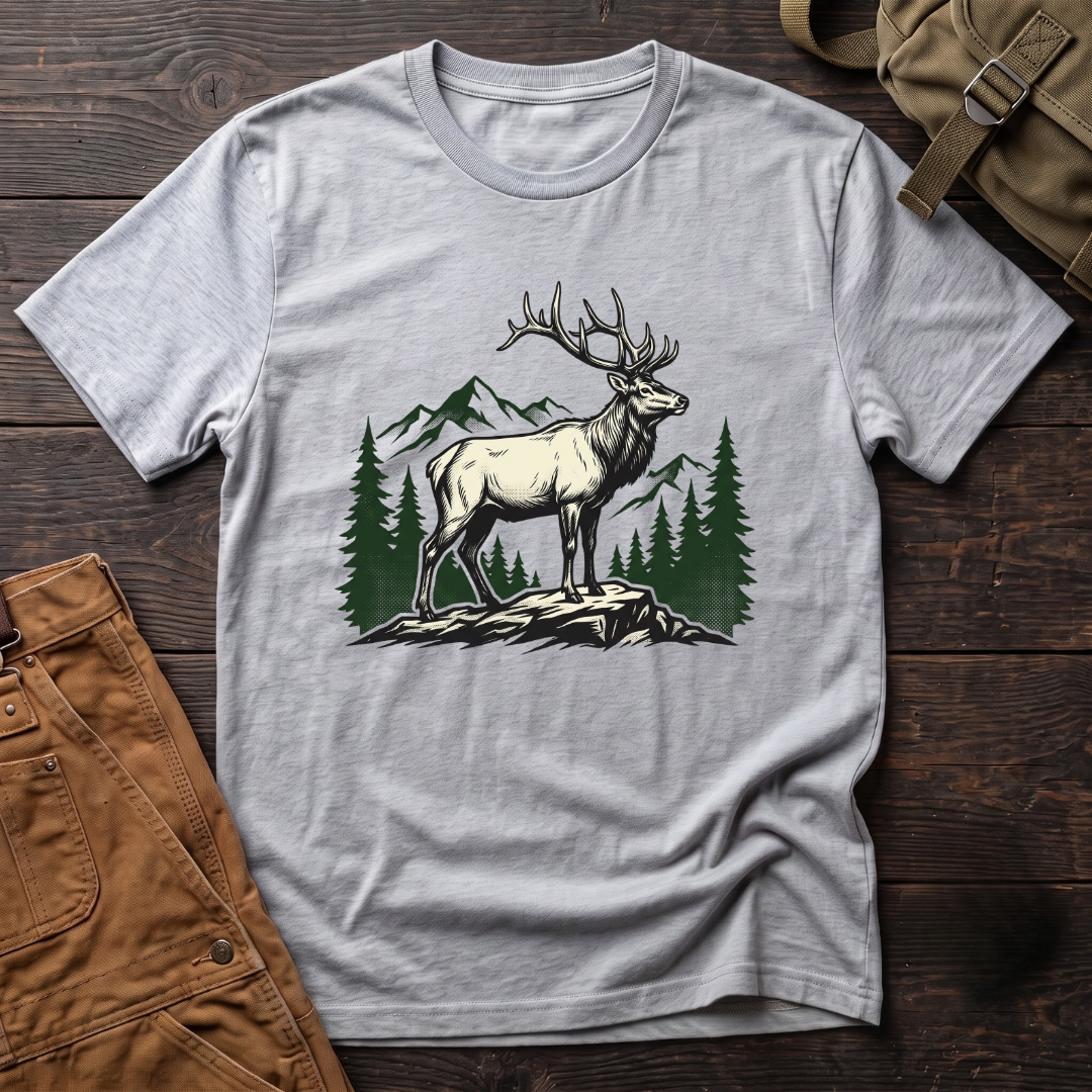 Elk And Landscape T-shirt
