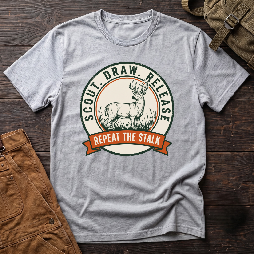 Scout, draw, release T-shirt