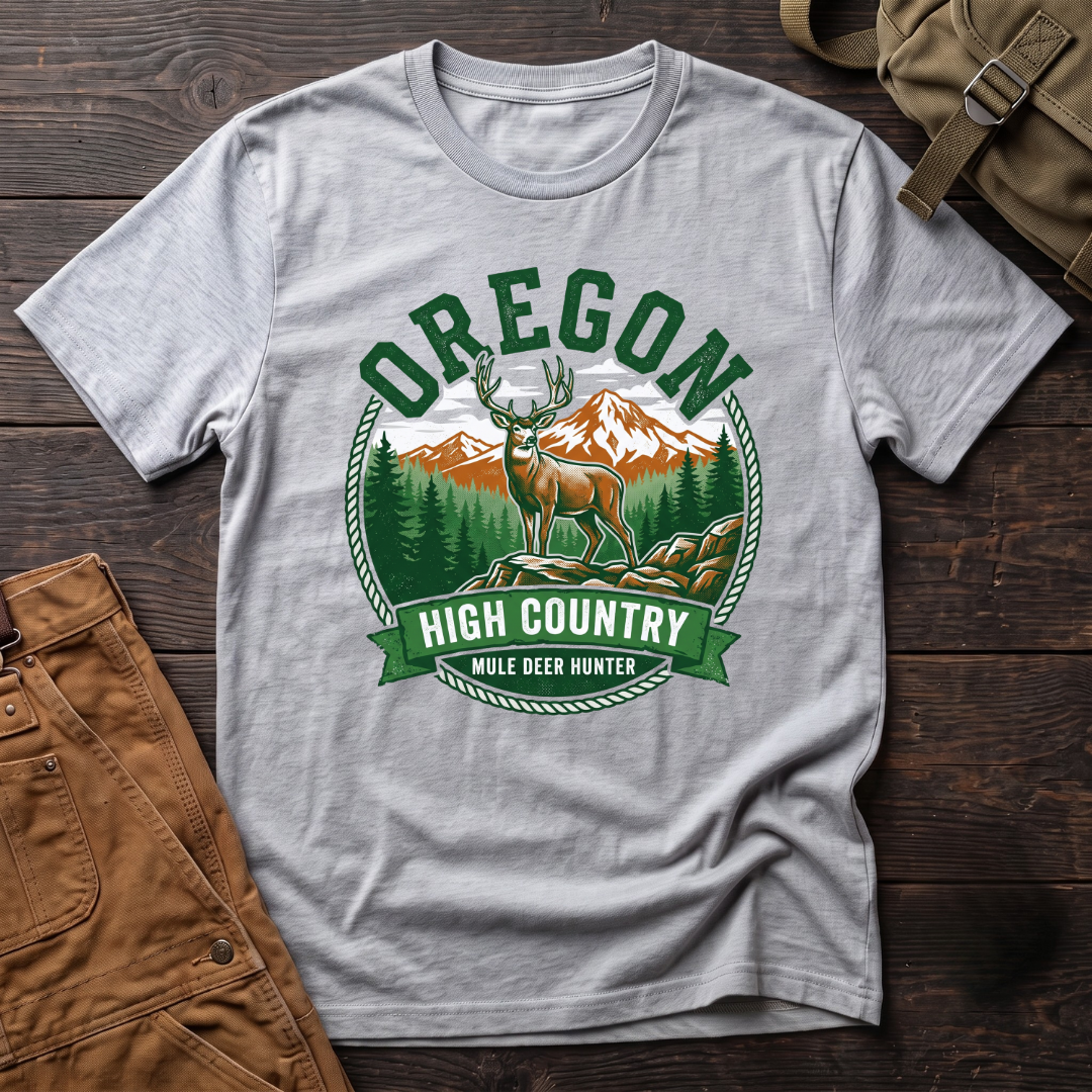 Oregon mule deer hunter T-shirt