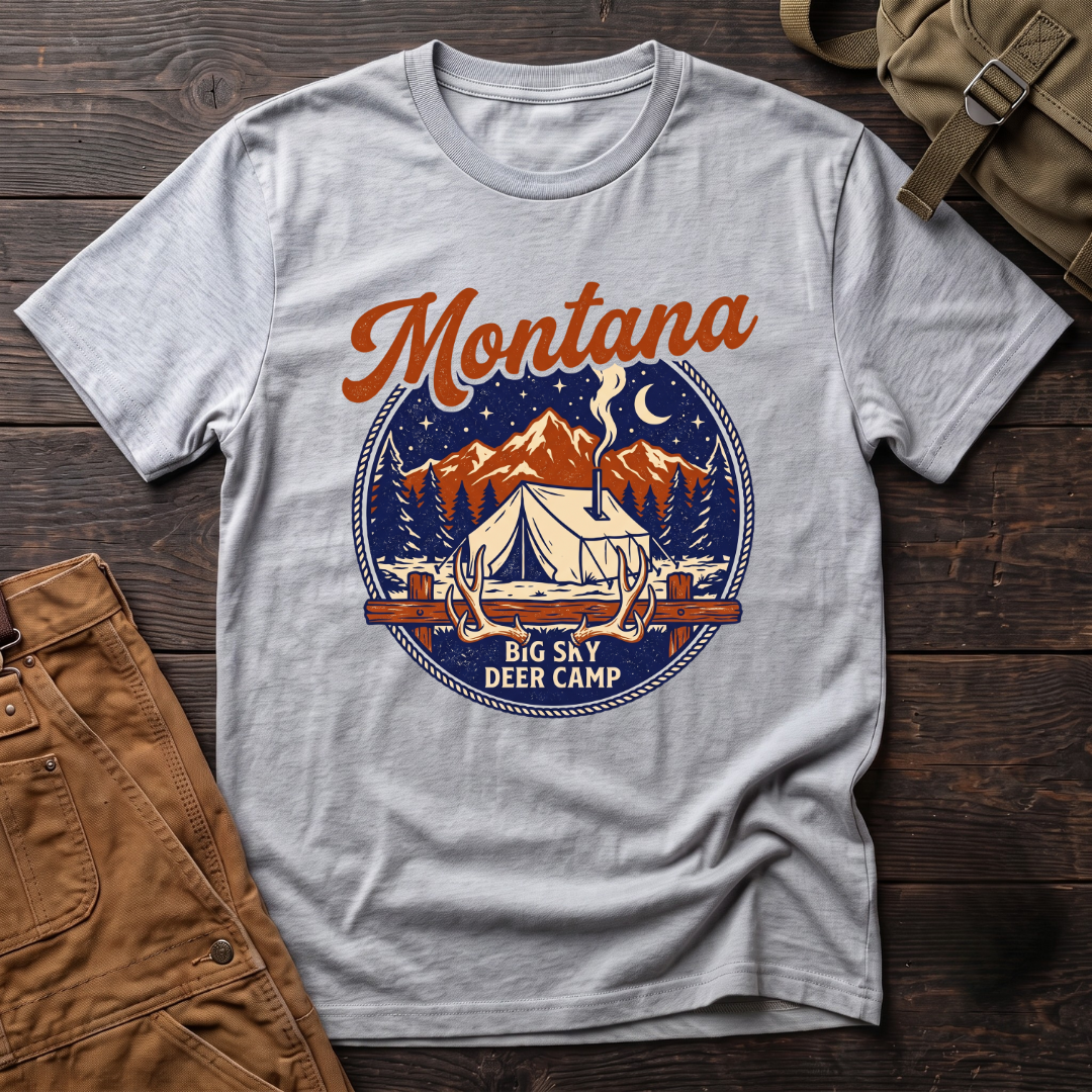 Montana Big Sky deer camp T-shirt