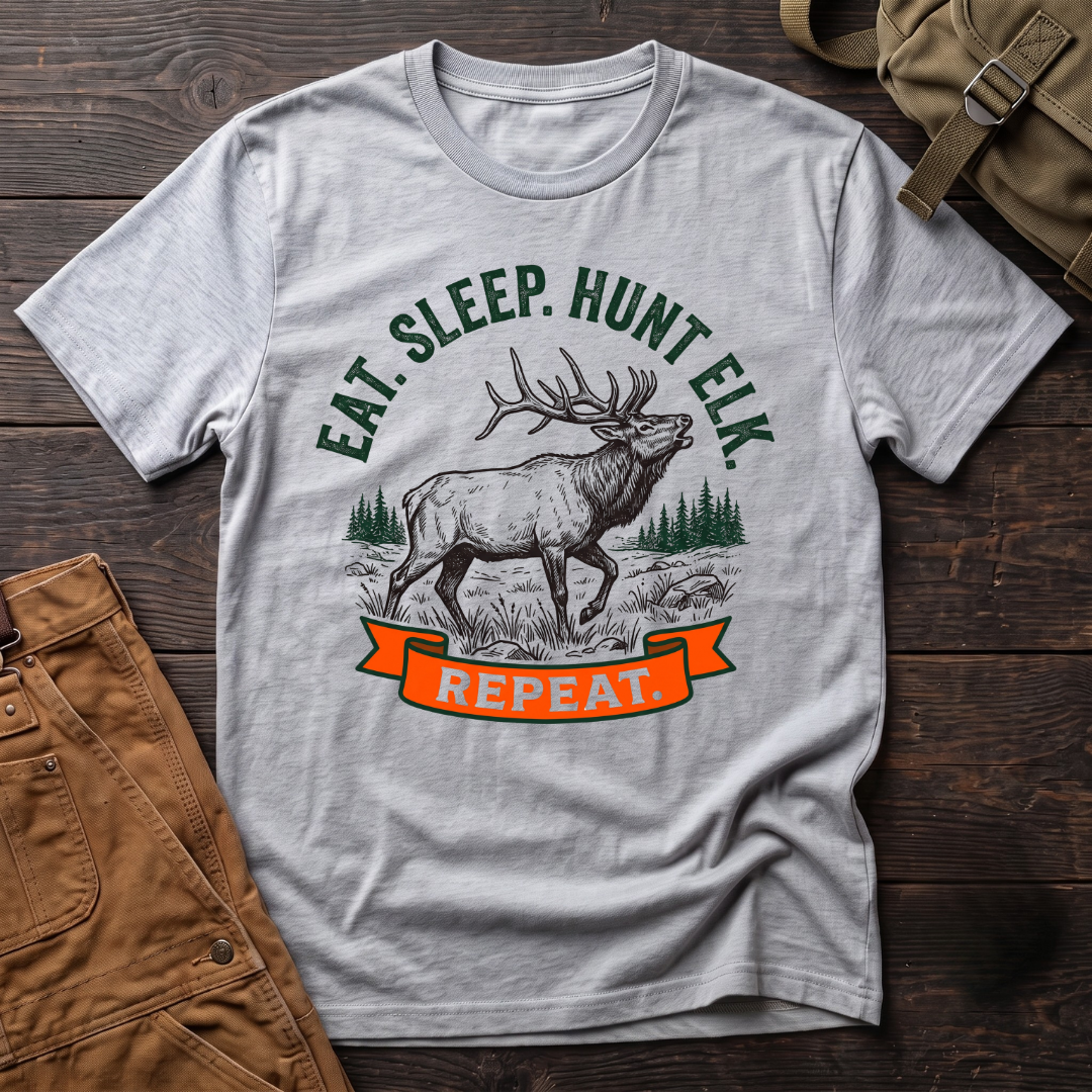 Eat, sleep, hunt elk T-shirt