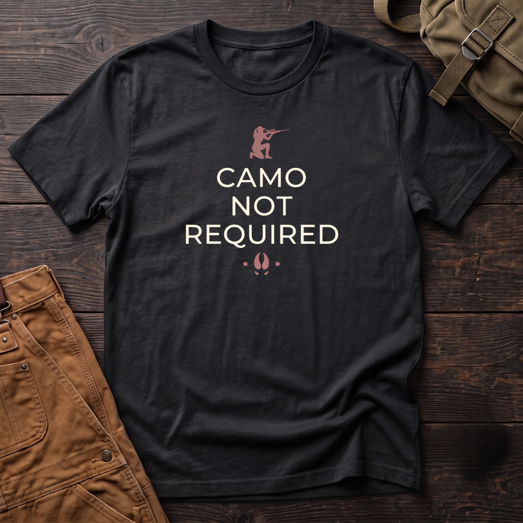 Camo not required t-shirt