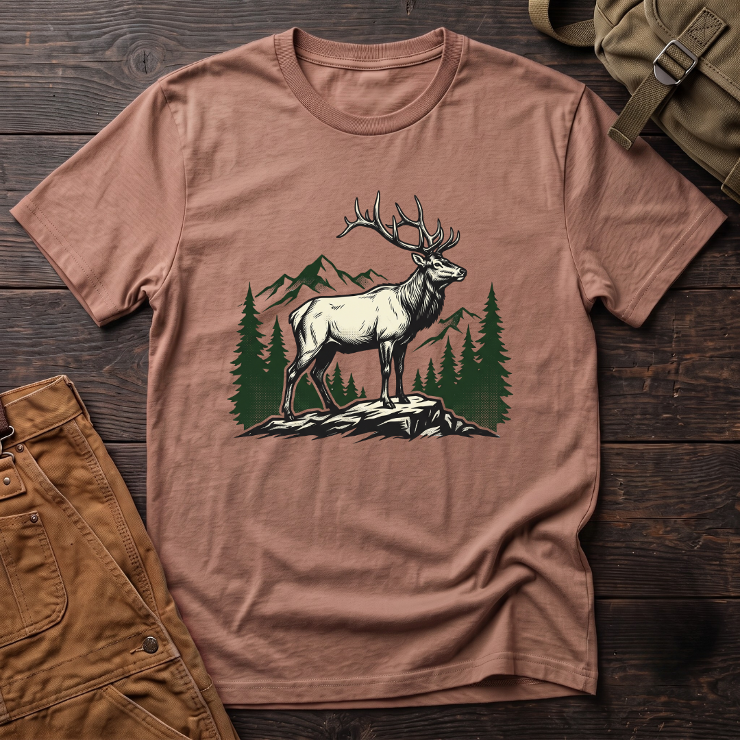 Elk And Landscape T-shirt