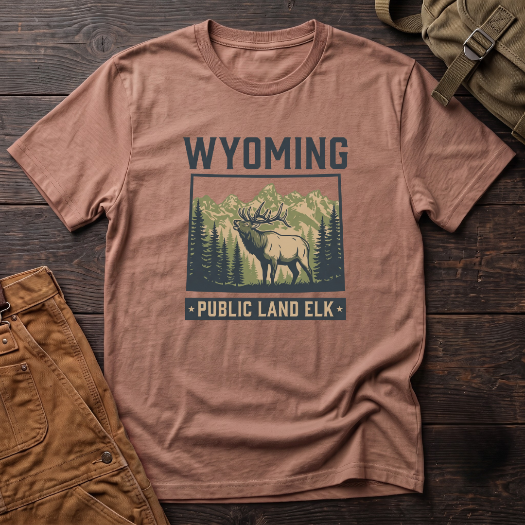 Wyoming Public land elk T-shirt