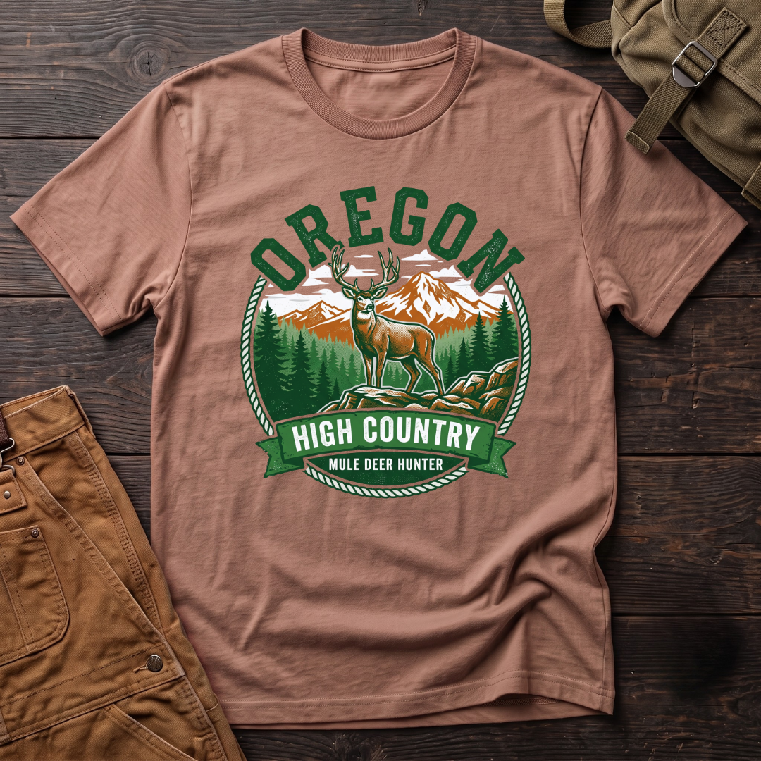 Oregon mule deer hunter T-shirt