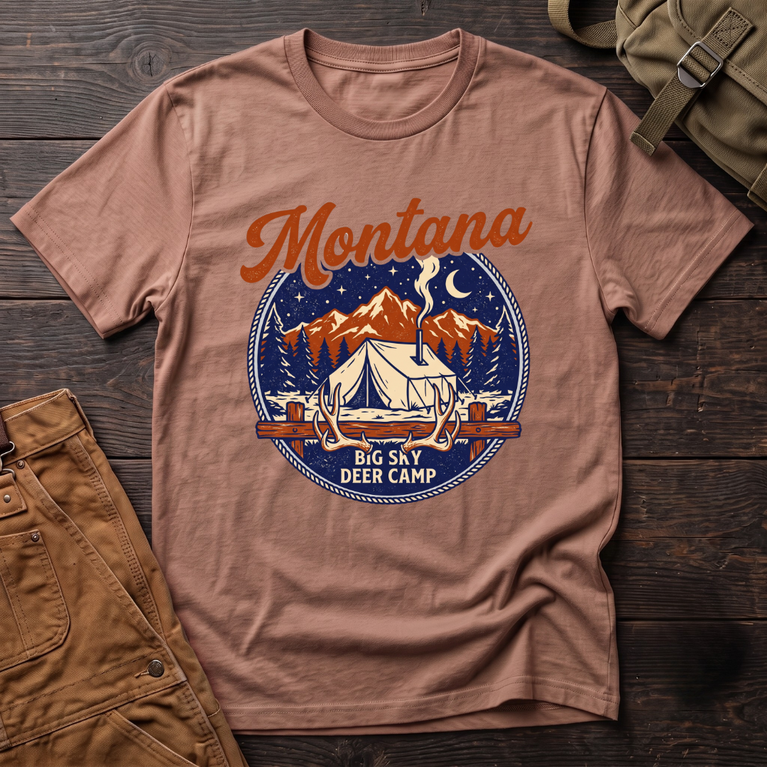 Montana Big Sky deer camp T-shirt
