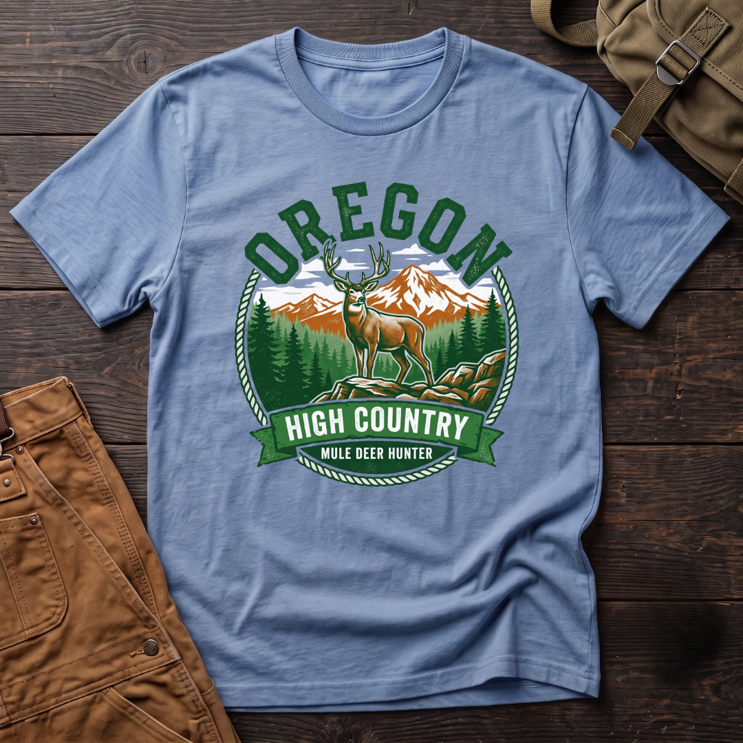 Oregon mule deer hunter T-shirt