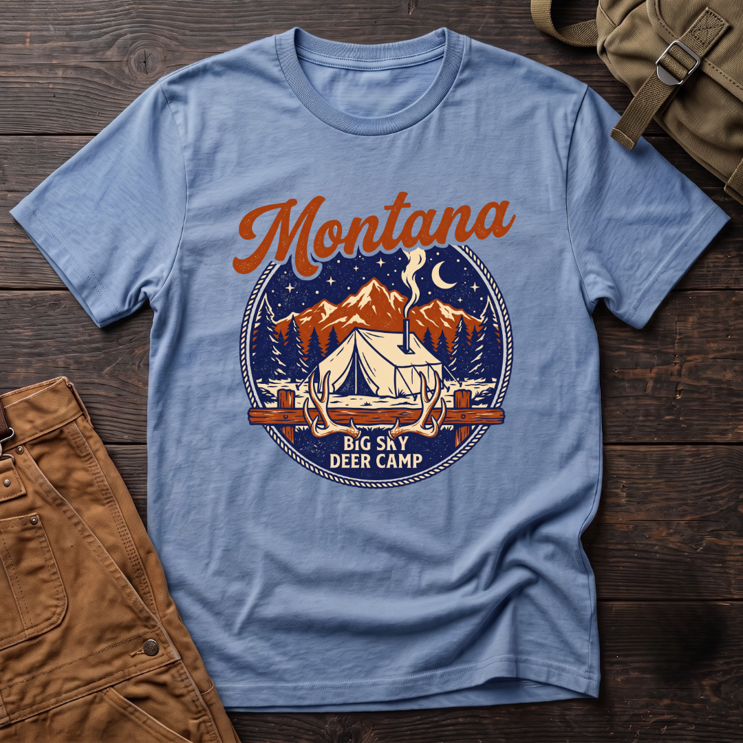 Montana Big Sky deer camp T-shirt