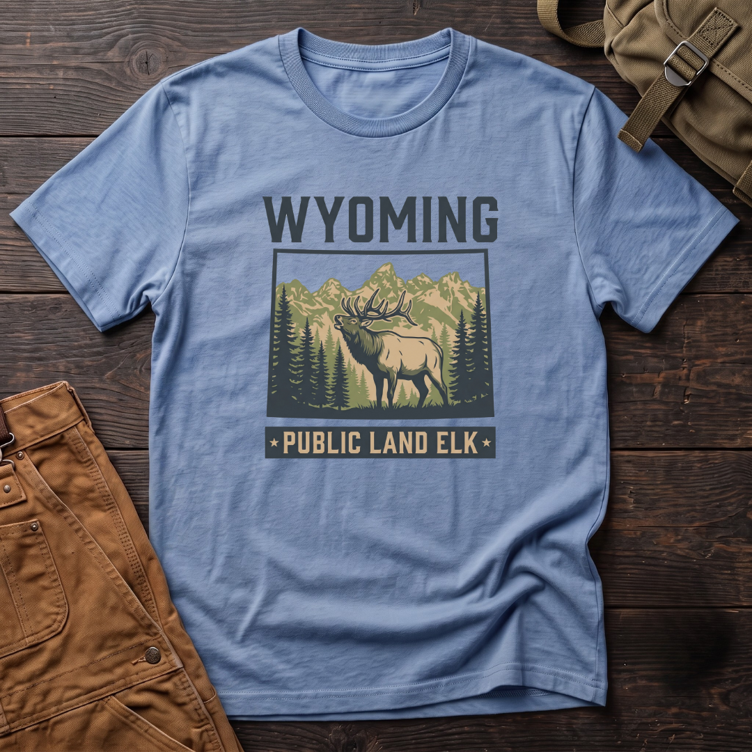 Wyoming Public land elk T-shirt