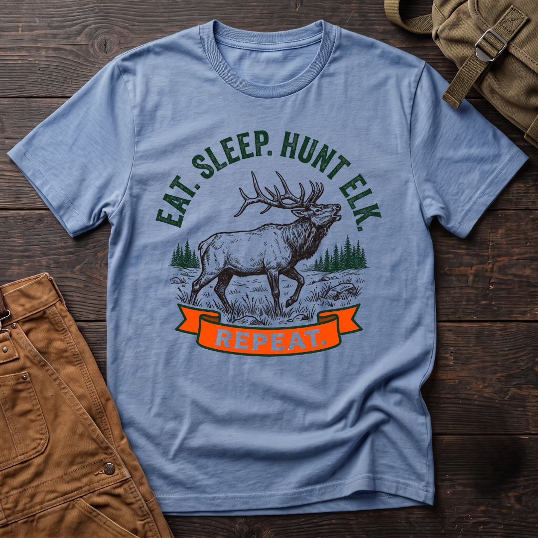 Eat, sleep, hunt elk T-shirt