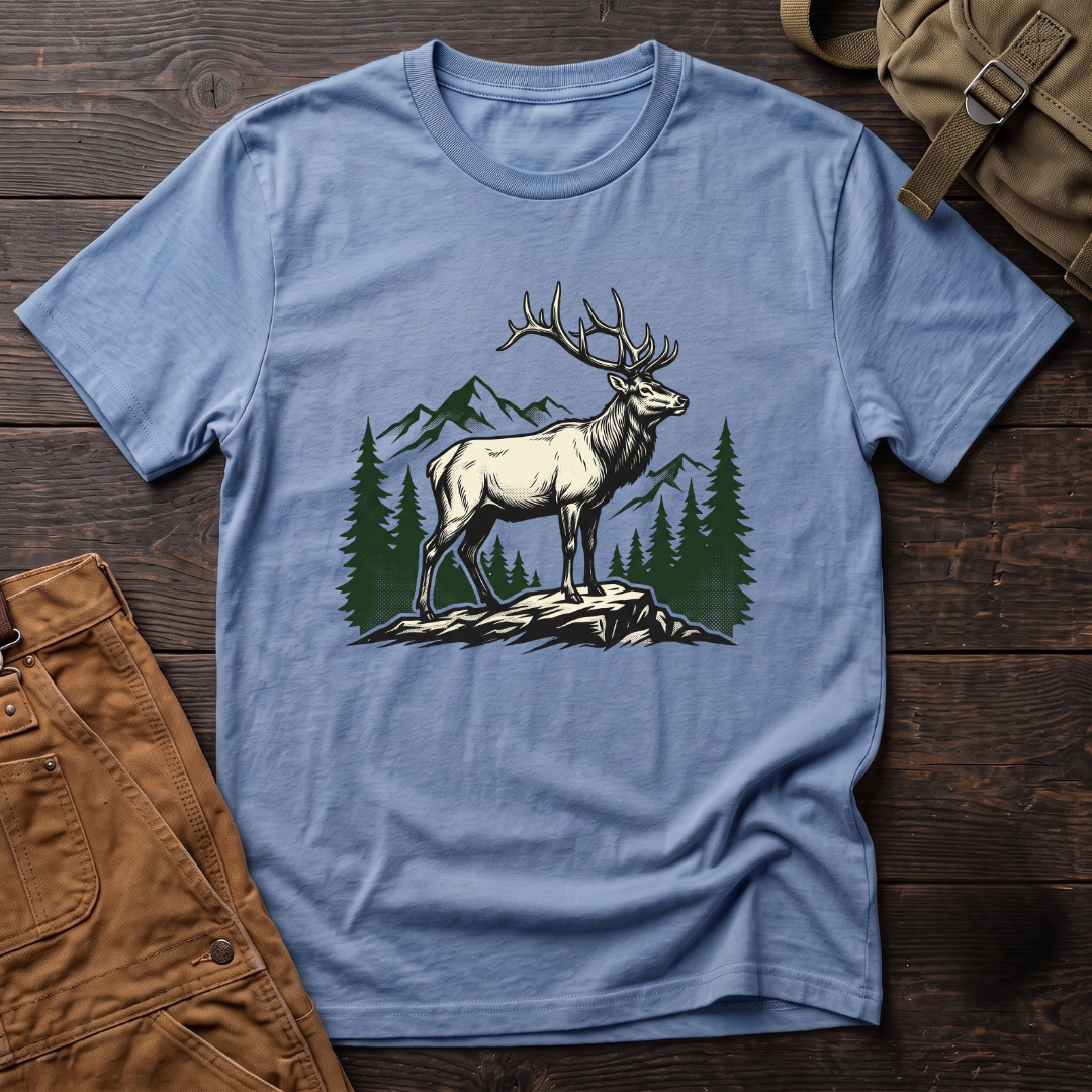 Elk And Landscape T-shirt