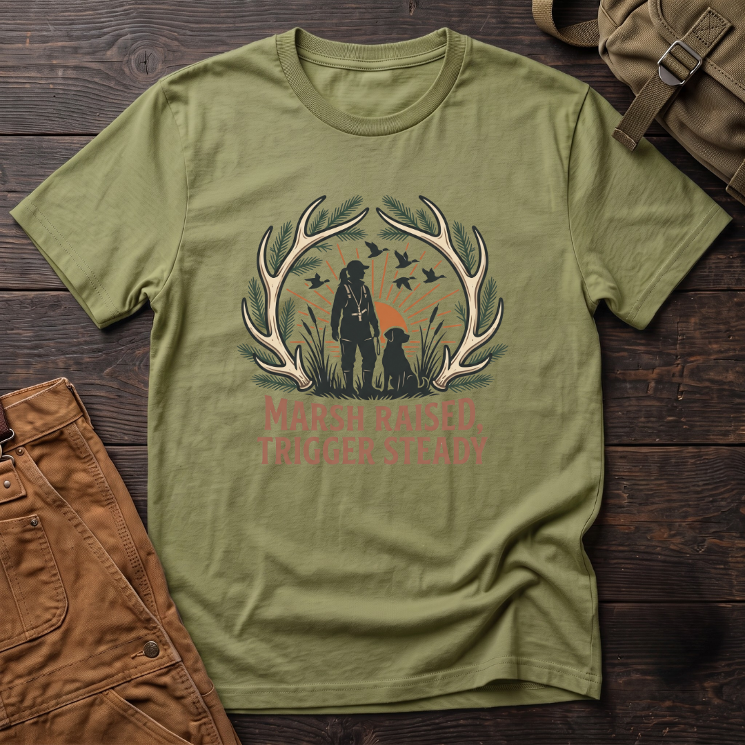 Marsh raised, trigger steady T-shirt